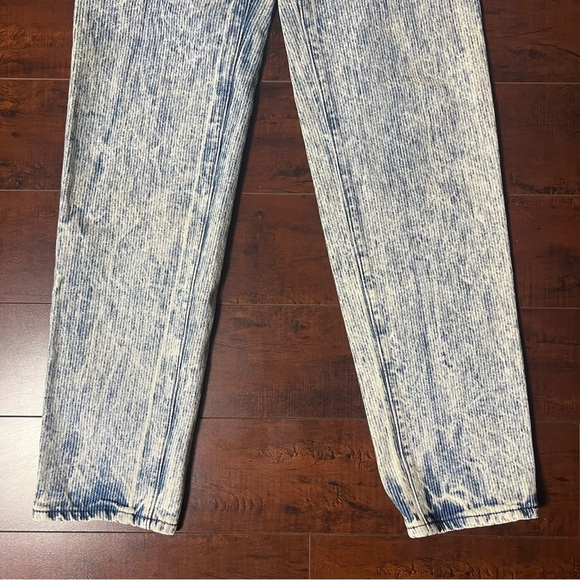 VINTAGE Levi’s Denim High Rise Straight Leg Button Fly Railroad Stripe Size 7 - Picture 4 of 12